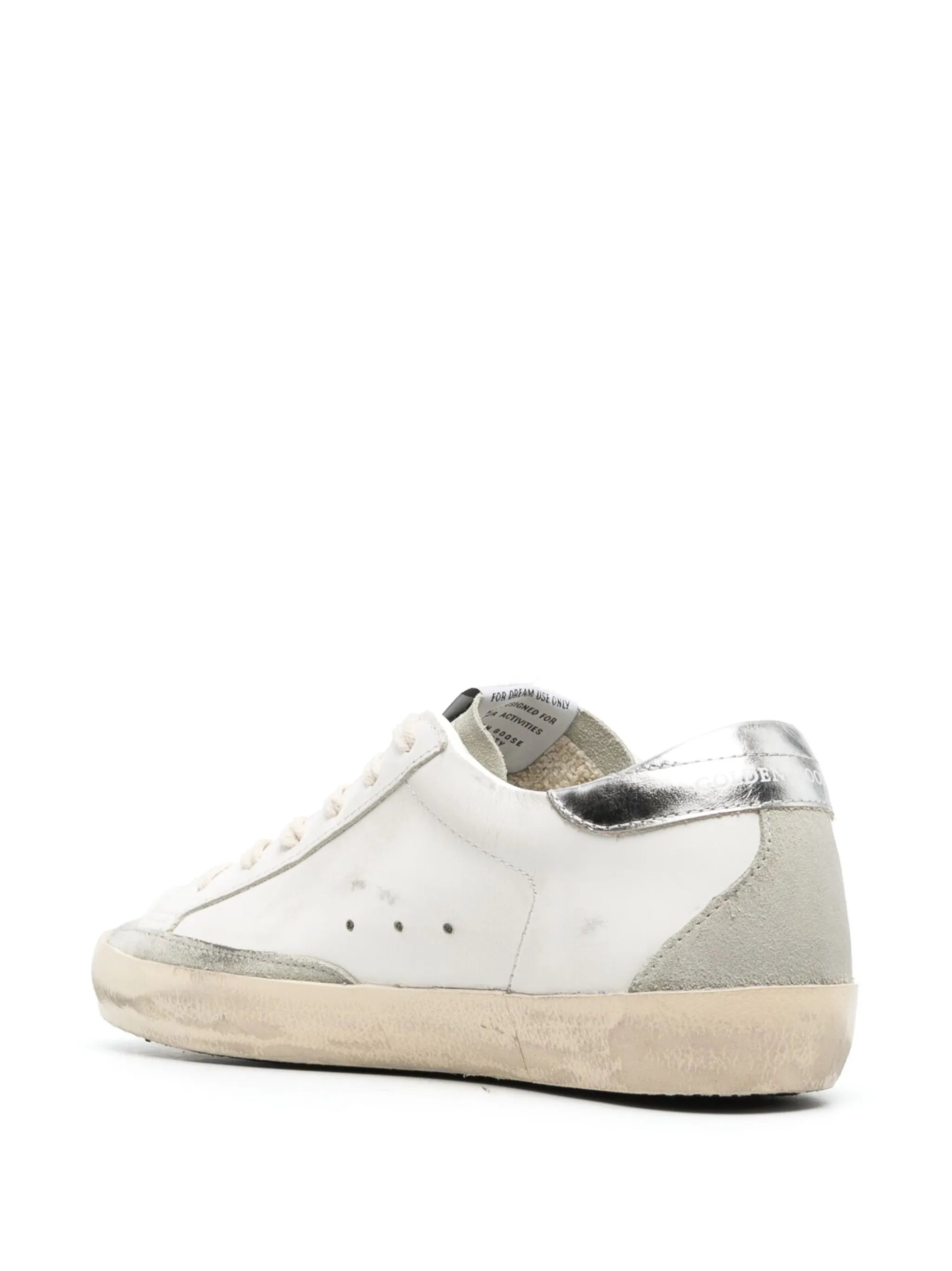 Golden goose Superstar Leather Glitter Low-Top WHITE ICE GOLD SILVER
