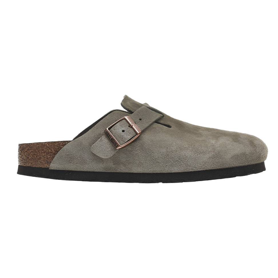 Birkenstock Boston Soft Footbed Suede Taupe