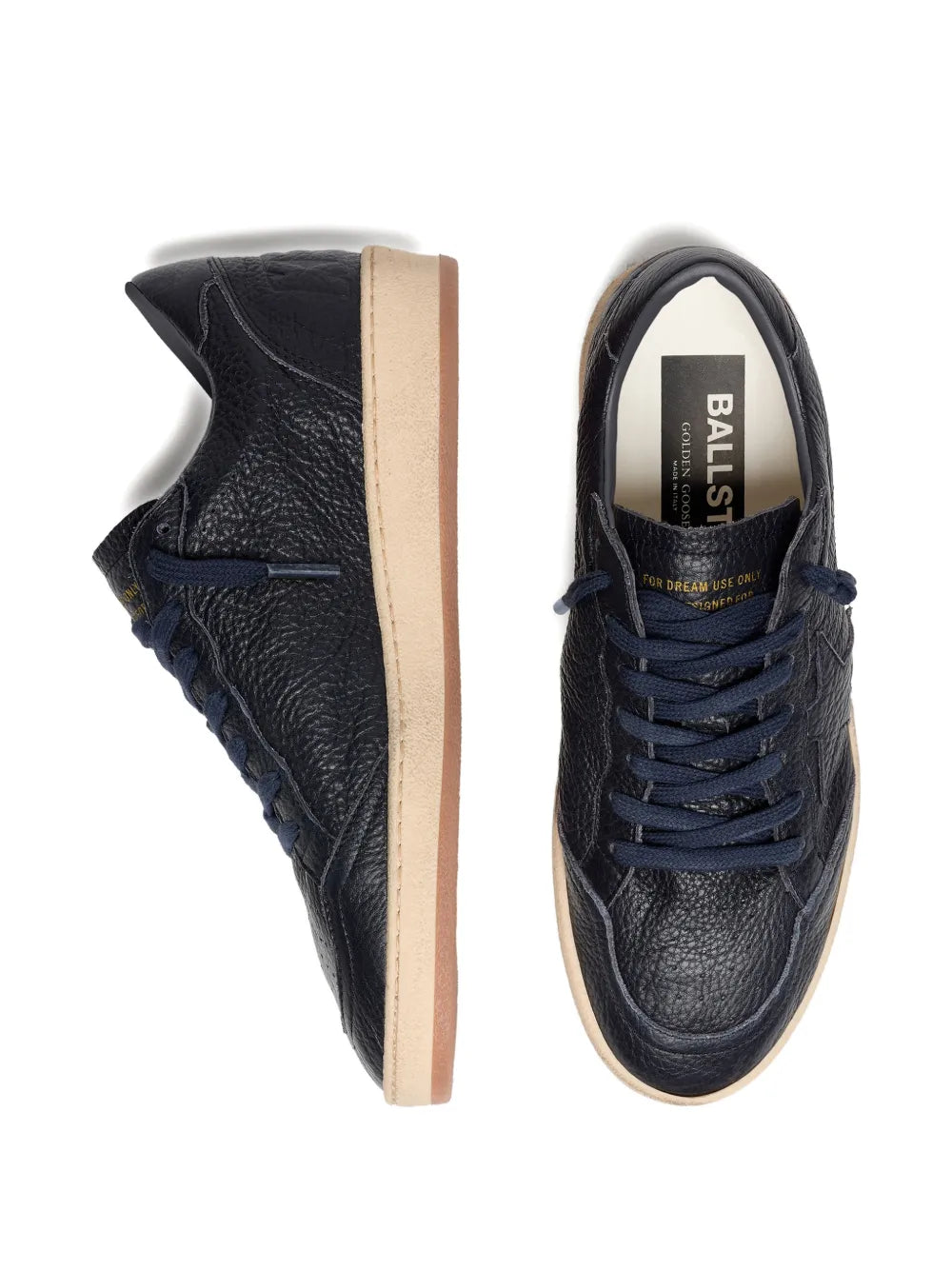 Golden Goose Ball Star sneakers in a navy blue leather design