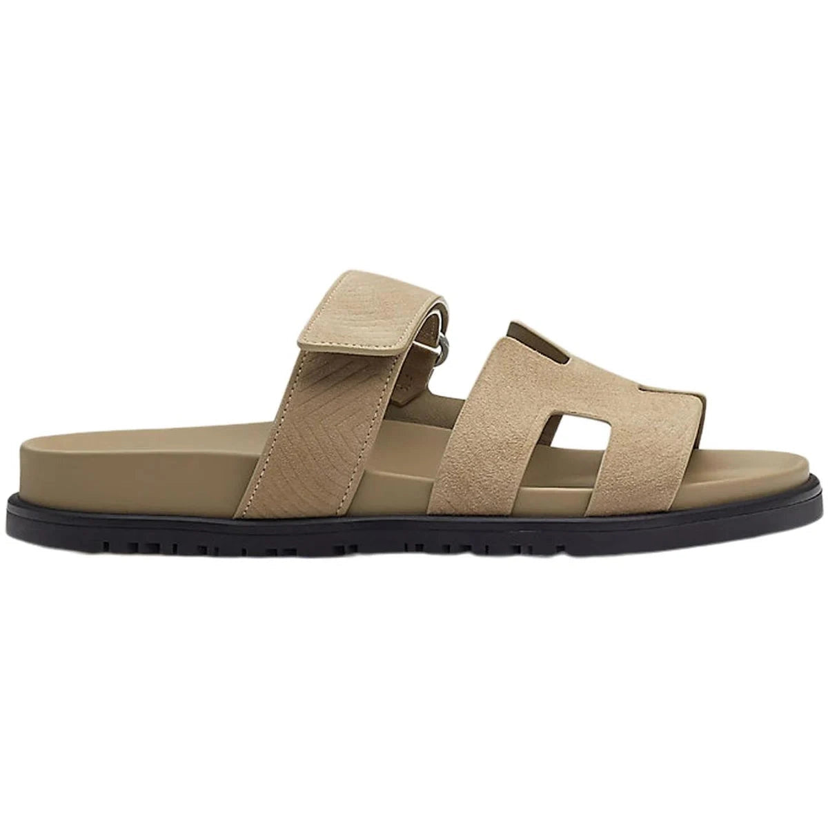 Hermes Chypre Sandal Beige Sable Suede Goatskin