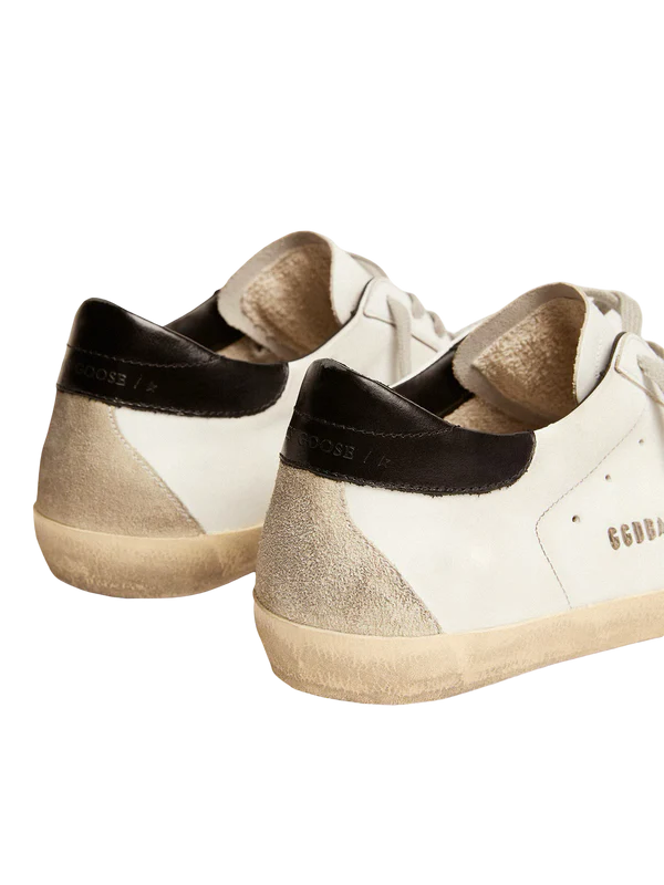 Golden Goose men Superstar Low Top Sneakers in white&black
