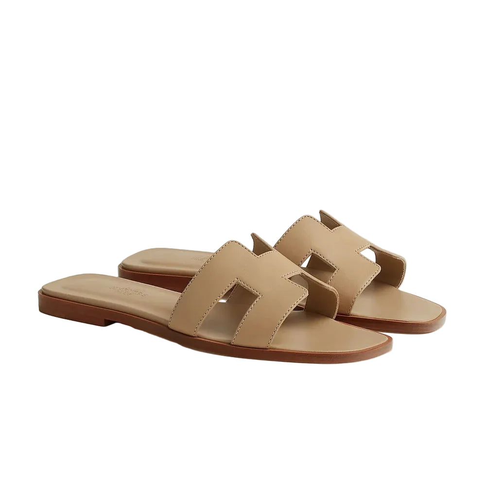 Hermes oran sandal Beige