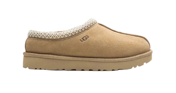 UGG βTasmen Beige" suede slippers