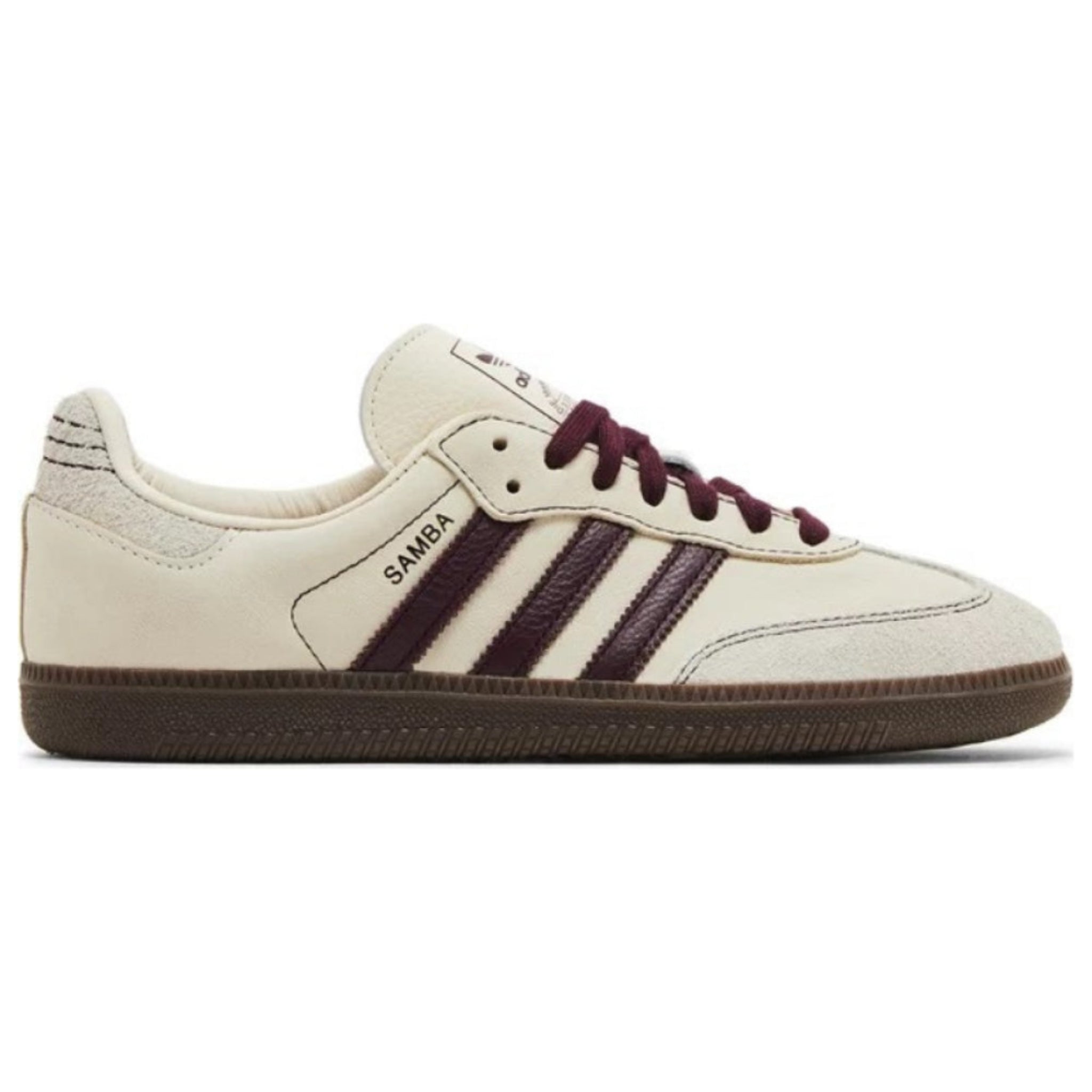 Adidas Samba OG Wonder White Maroon (W)