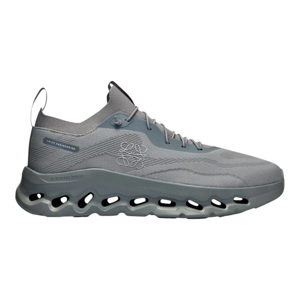 Luxurykicks.store Loewe x On Running Cloudtilt sneaker in slate grey with CloudTec Phase sole and knit upper