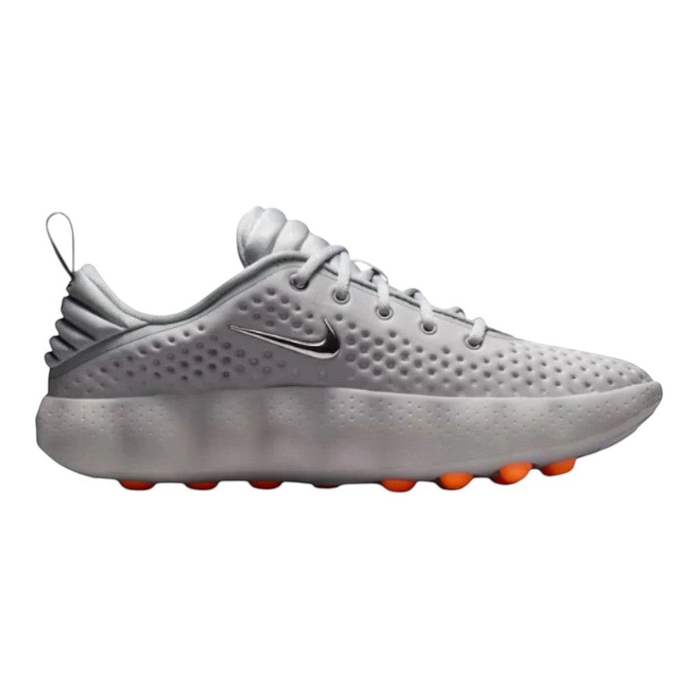 Luxurykicks.store Nike Mind 002 grey performance sneaker with breathable upper and orange traction outsole