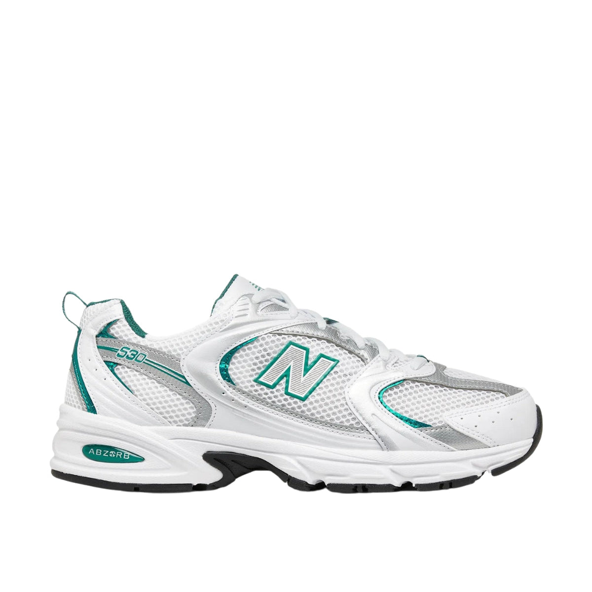 New Balance 530 White Silver Green
