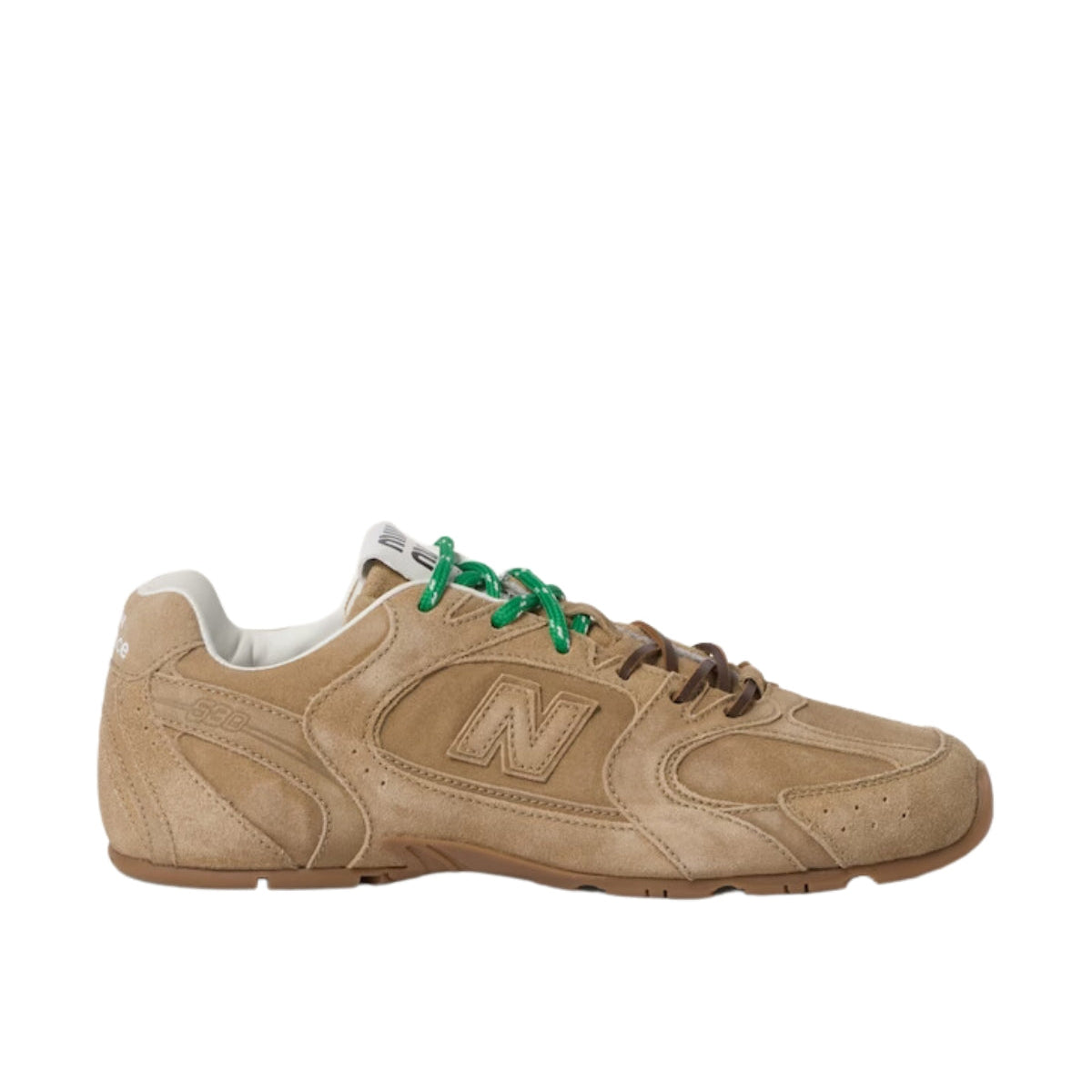 Miu Miu X New Balance 530 Sl Suede Sneakers Ecru