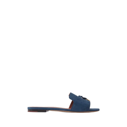 Loro Piana knot-detail Sandals Blue