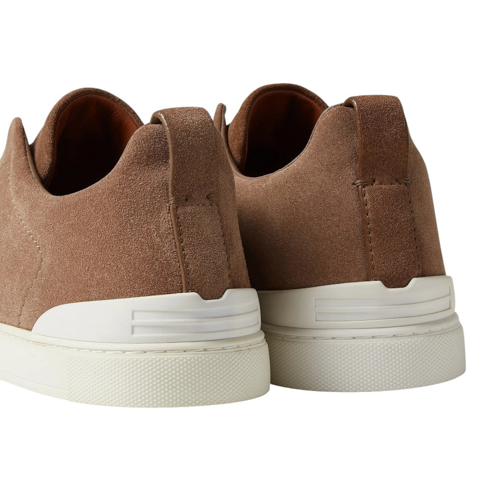 ZEGNA Triple Stitch low-top sneakers in suede