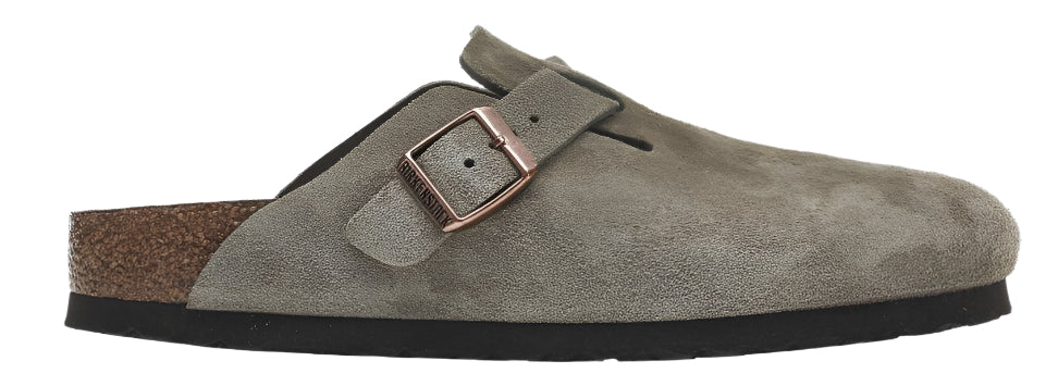 Birkenstock Boston Soft Footbed Suede Taupe