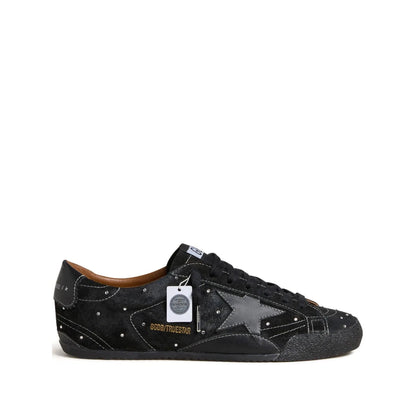 Golden Goose True-Star in black suede with Swarovski crystals