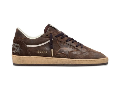 Golden Goose Ball Star sneakers in brown suede