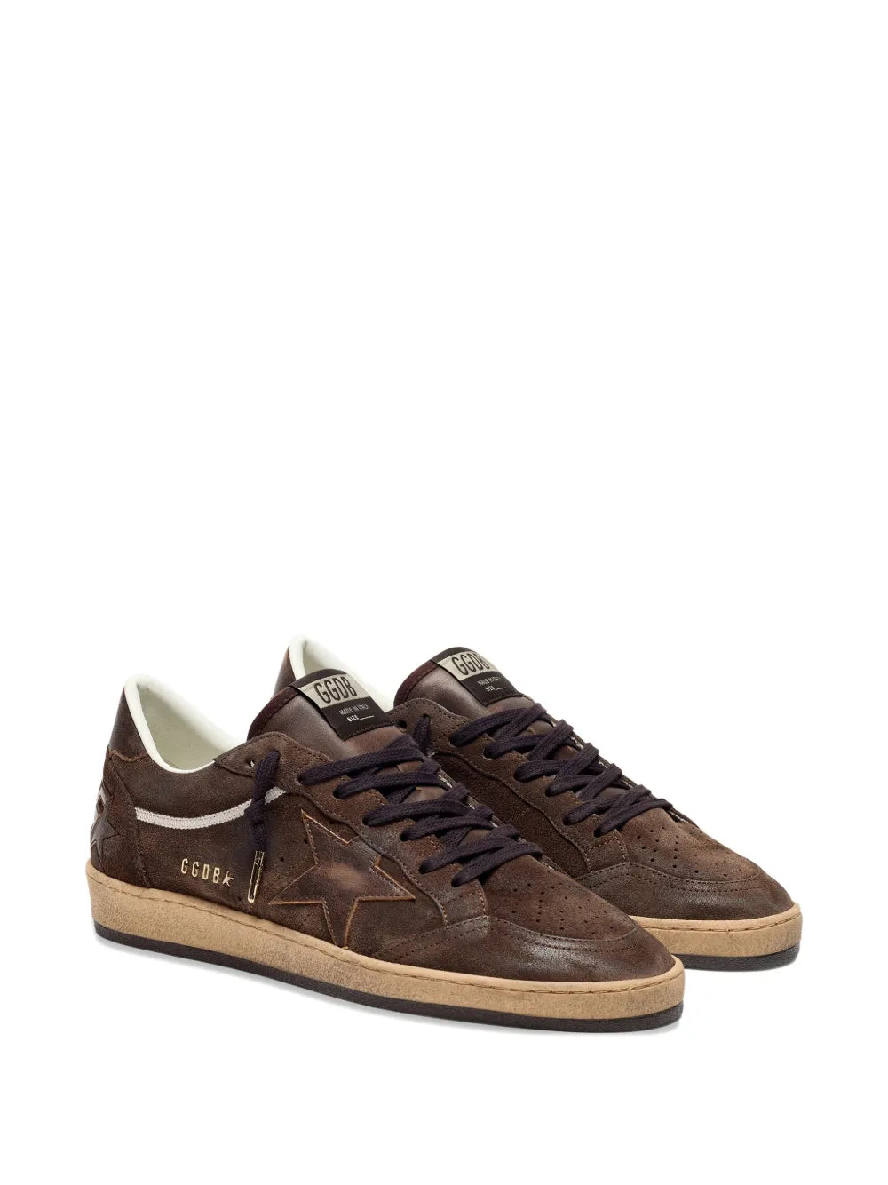 Golden Goose Ball Star sneakers in brown suede