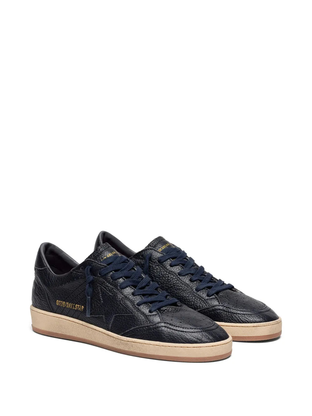 Golden Goose Ball Star sneakers in a navy blue leather design
