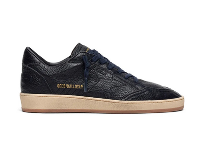 Golden Goose Ball Star sneakers in a navy blue leather design