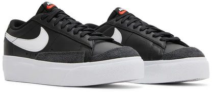 Nike Wmns Blazer Low Platform 'Black White'