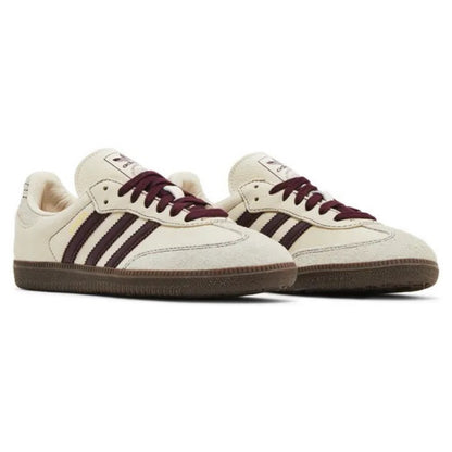 Adidas Samba OG Wonder White Maroon (W)