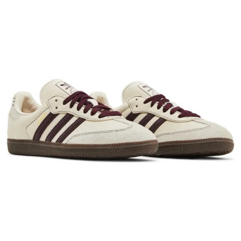 Adidas Samba OG Wonder White Maroon (W)