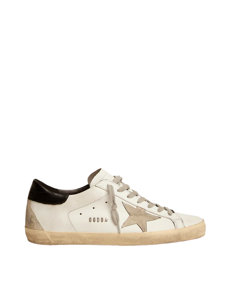 Golden Goose men Superstar Low Top Sneakers in white&black
