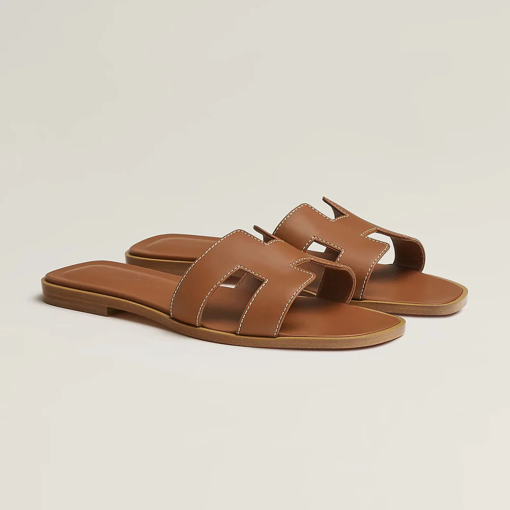 Hermes oran sandal Brown