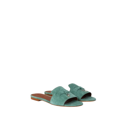 Loro piana Summer Charms Suede Goatskin Sap Green
