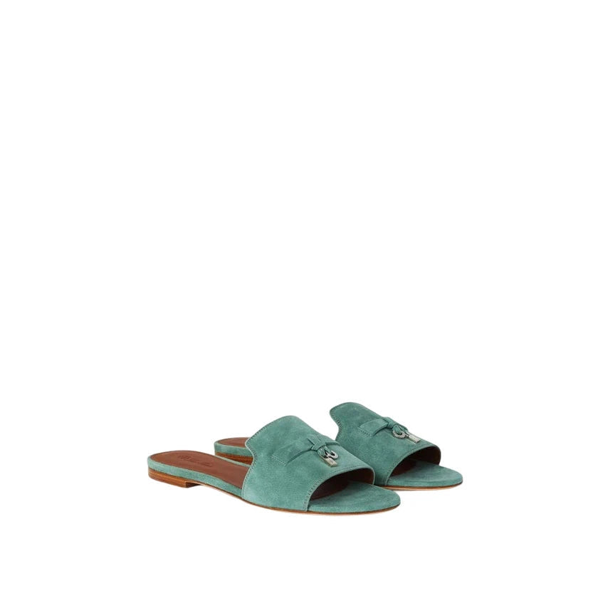 Loro piana Summer Charms Suede Goatskin Sap Green