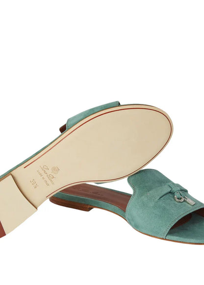 Loro piana Summer Charms Suede Goatskin Sap Green
