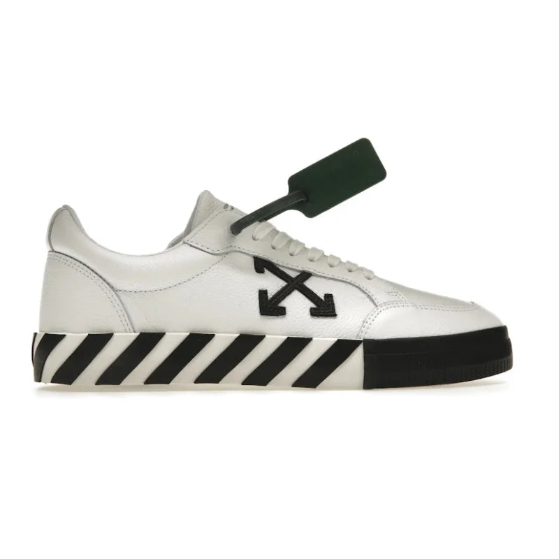 OFF-WHITE Vulc low leather – White Black