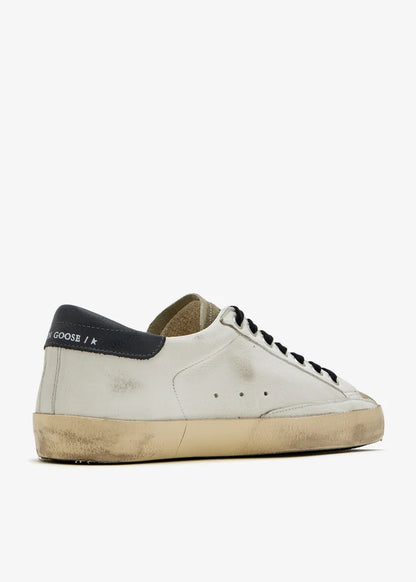 Golden Goose Super-Star with a light blue suede star