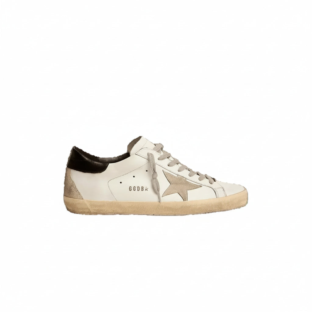 Golden Goose men Superstar Low Top Sneakers in white&black