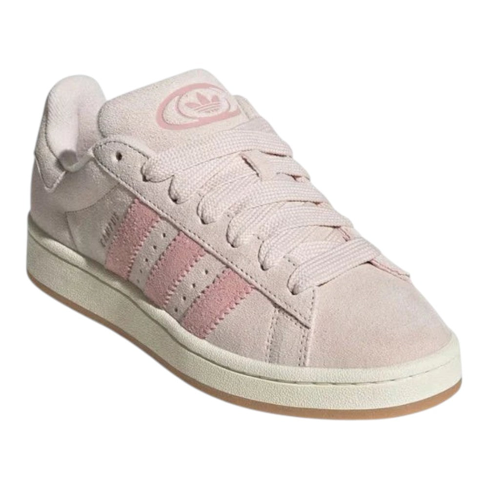 Luxurykicks.store Adidas Campus 00s sneakers in rose suede with signature stripes and a durable rubber outsole.