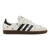 Luxurykicks.store Adidas Samba OG sneakers in white with black stripes and delicate purple floral embroidery