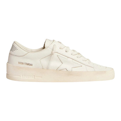 Luxurykicks.store Golden Goose Stardan men's white leather sneaker with signature star and distressed sole detail