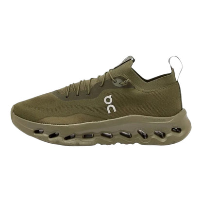 Luxurykicks.store Loewe x On Running Cloudtilt sneakers in khaki green with a lightweight mesh upper and cushioned sole