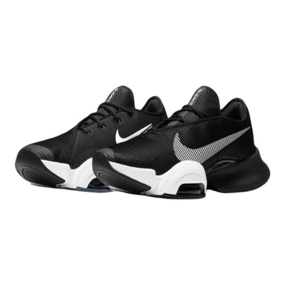 Luxurykicks.store Nike Air Zoom SuperRep black training shoe with white swoosh and responsive cushioned sole