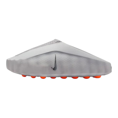 Luxurykicks.store Nike Mind 001 sneaker in light smoke grey with a minimalist silhouette and orange sole accents