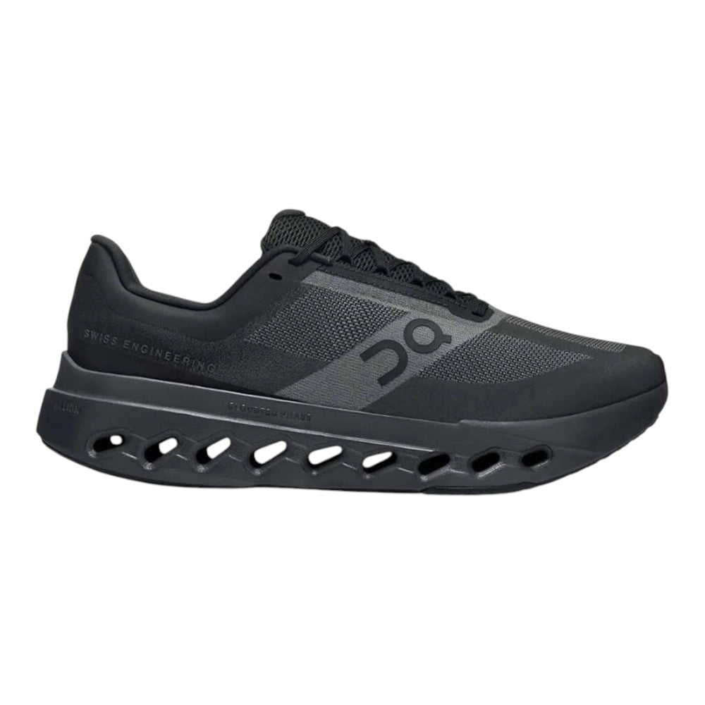 Luxurykicks.store On CloudSurfer Next running shoe in black eclipse with responsive CloudTec cushioning