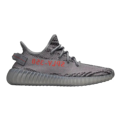 Luxurykicks.store Adidas Yeezy Boost 350 V2 Beluga 2.0 sneaker in grey Primeknit with orange SPLY-350 side stripe