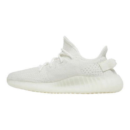 Luxurykicks.store Adidas Yeezy Boost 350 V2 Bone sneaker in cream Primeknit with responsive Boost sole side view