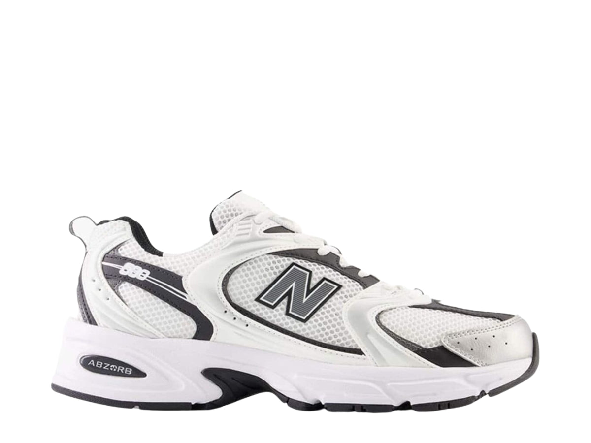 New Balance 530 White Silver Metallic Black