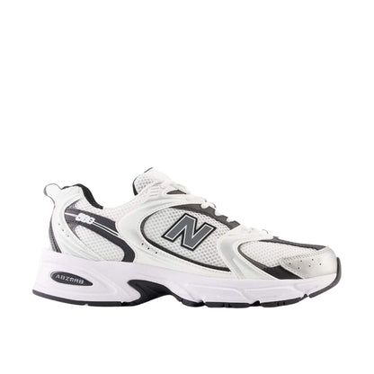 New Balance 530 White Silver Metallic Black