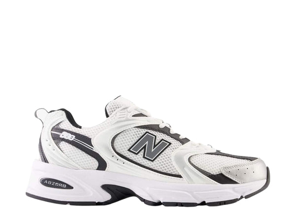 New Balance 530 White Silver Metallic Black