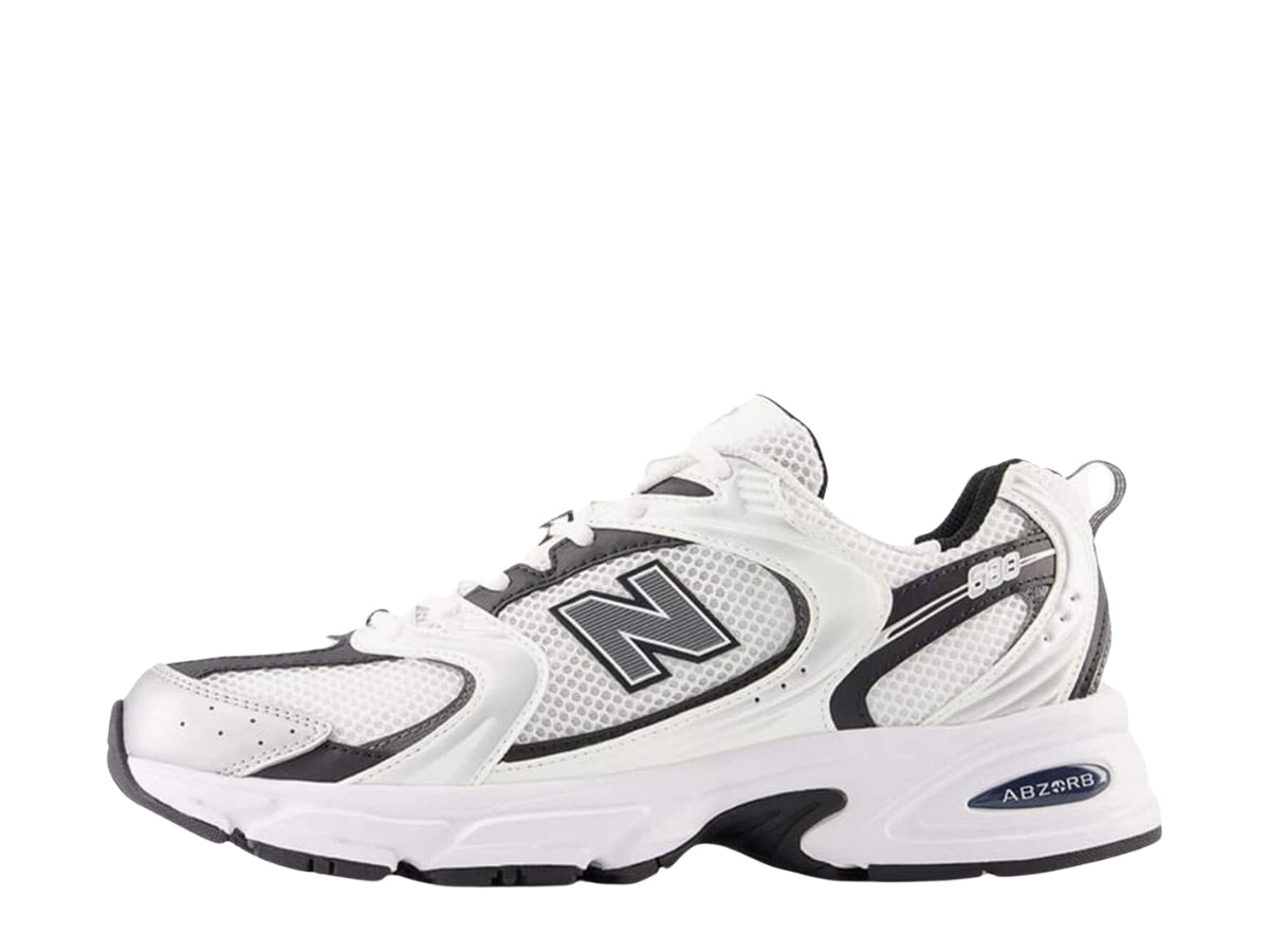 New Balance 530 White Silver Metallic Black