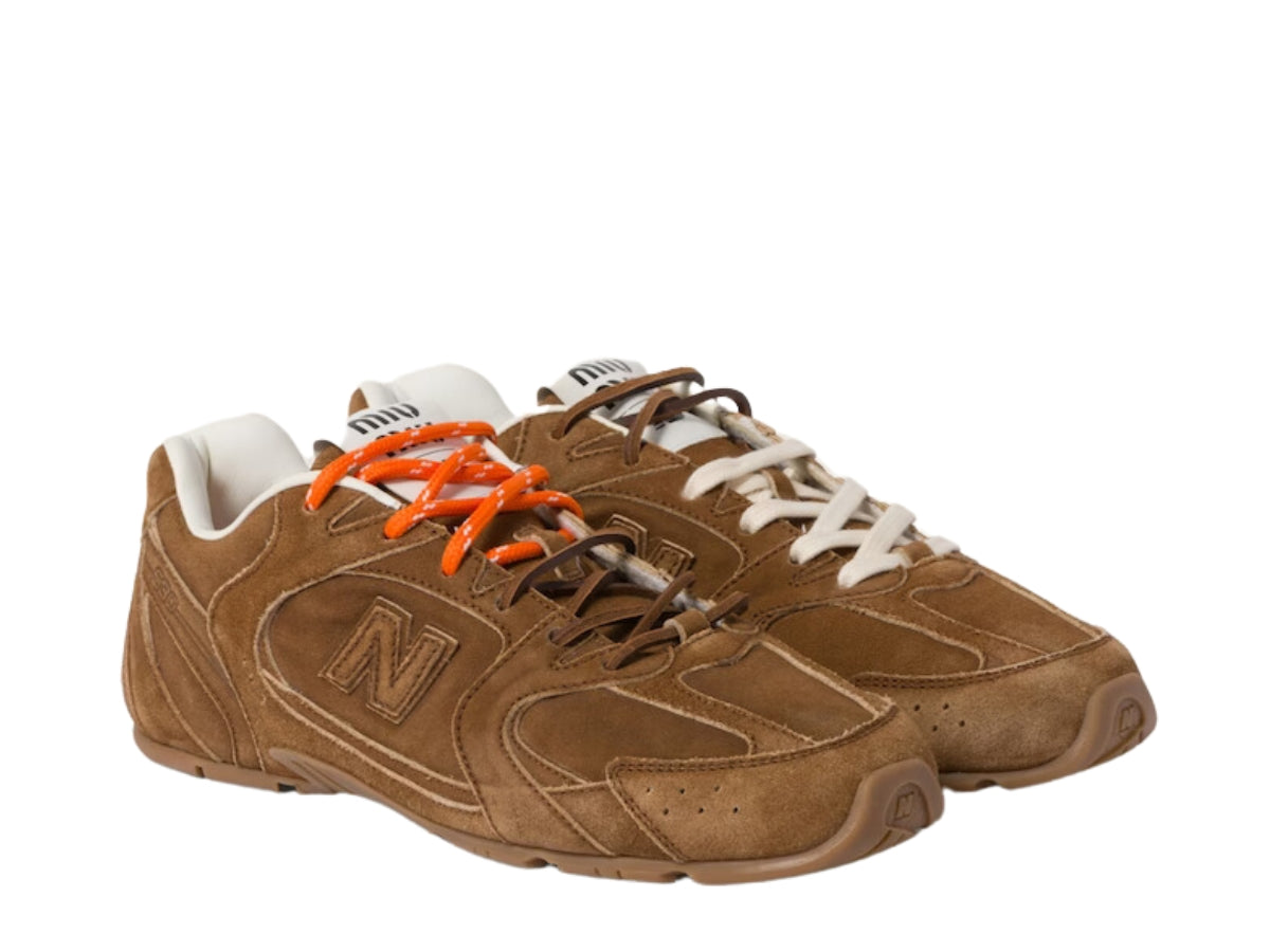 Miu Miu X New Balance 530 Sl 530 Sl Suede Sneakers Cinnamon