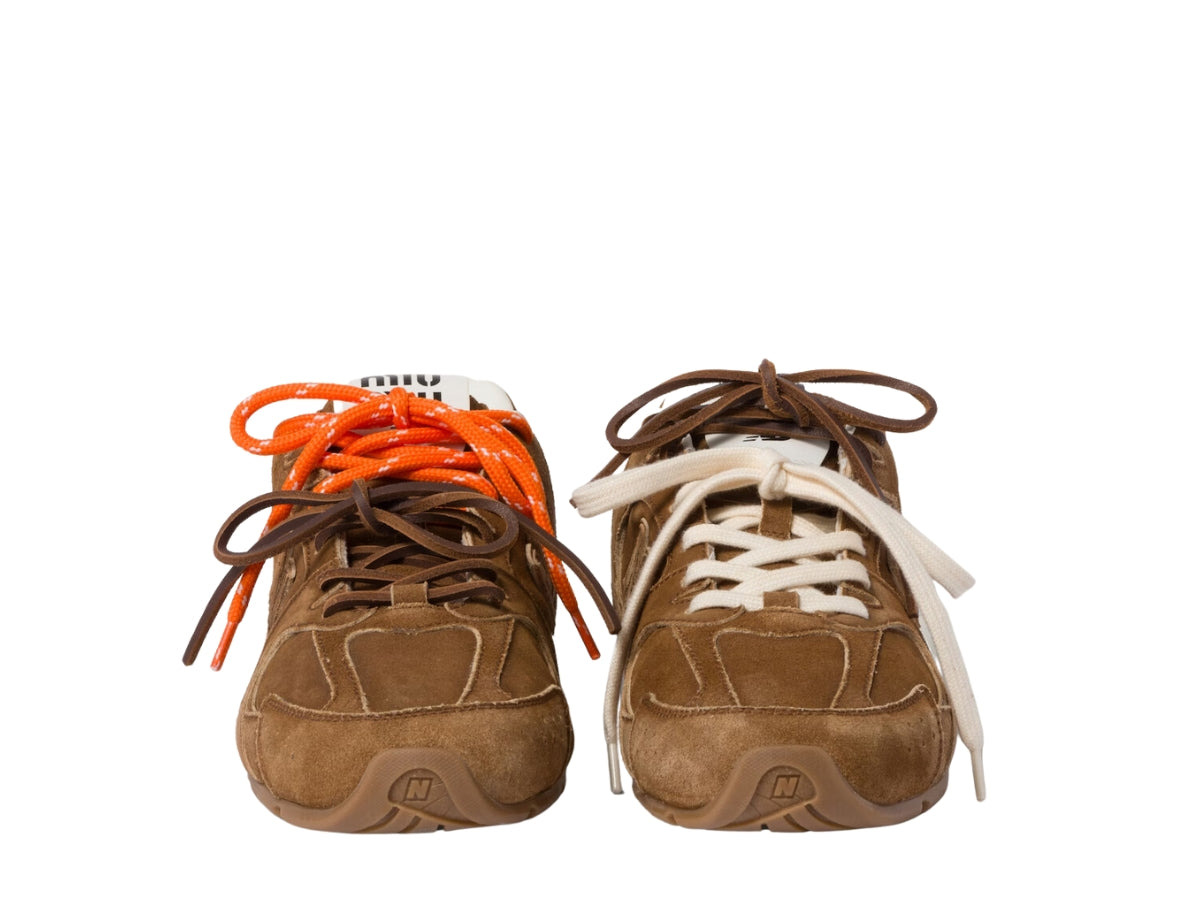 Miu Miu X New Balance 530 Sl 530 Sl Suede Sneakers Cinnamon