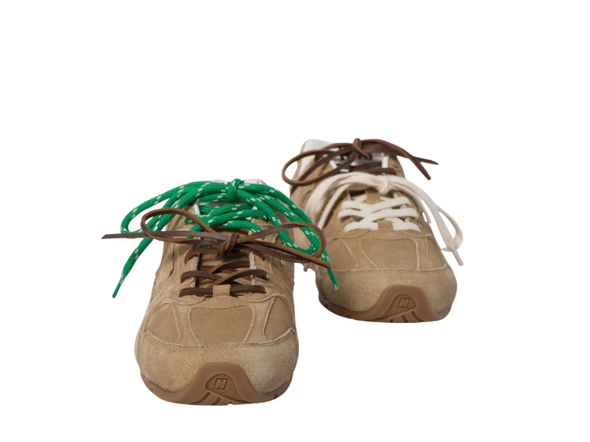 Miu Miu X New Balance 530 Sl Suede Sneakers Ecru