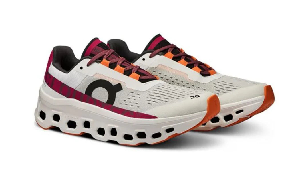 On Cloudmonster 'White Red'