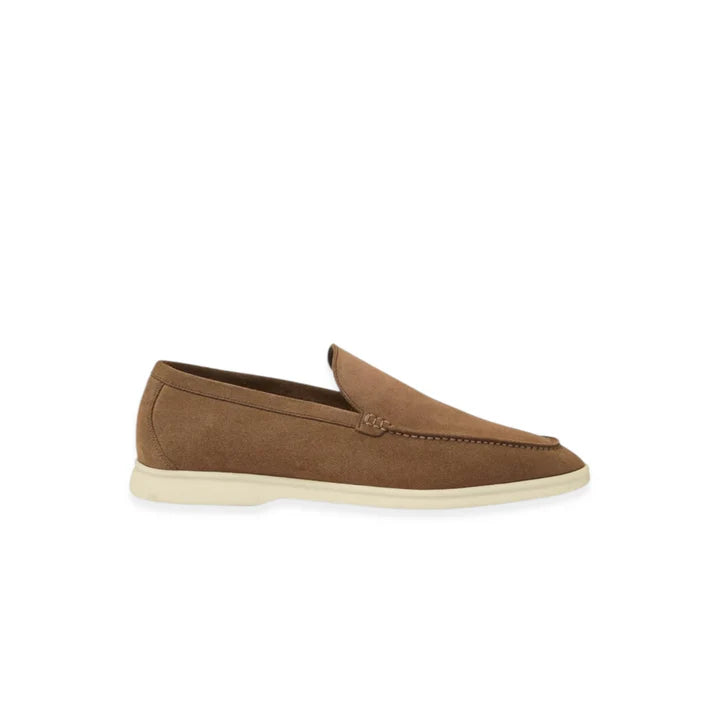Loro piana Summerwalk suede loafers brown