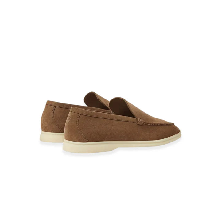 Loro piana Summerwalk suede loafers brown